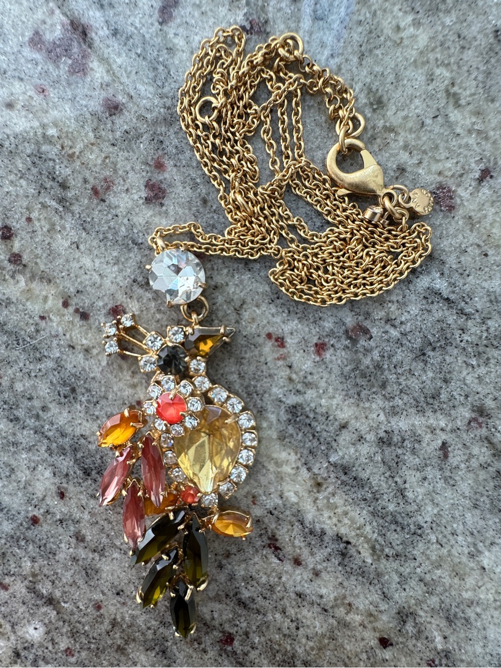 Ann Taylor Birds of Paradise Pendant Necklace